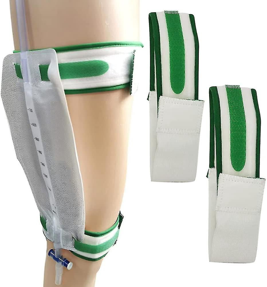 2pcs Catheter Securement Device Retaining Strap Catheter Holder Foley Catheter Urinary Legband Holder For Patient Hospital