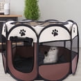 thumbnail image 4 of Amdohai Parc Octogonal pour Animaux, Parc Résistant aux Égratignures pour Chat Enceinte Ou Blessé, Pliable et Portable, 4 of 8
