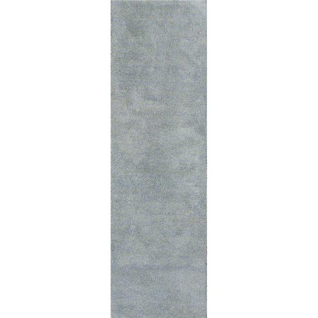 HomeRoots 353886 2 ft. 3 in. x 7 ft. 6 in. Runner Polyester Blue Heather Area Rug