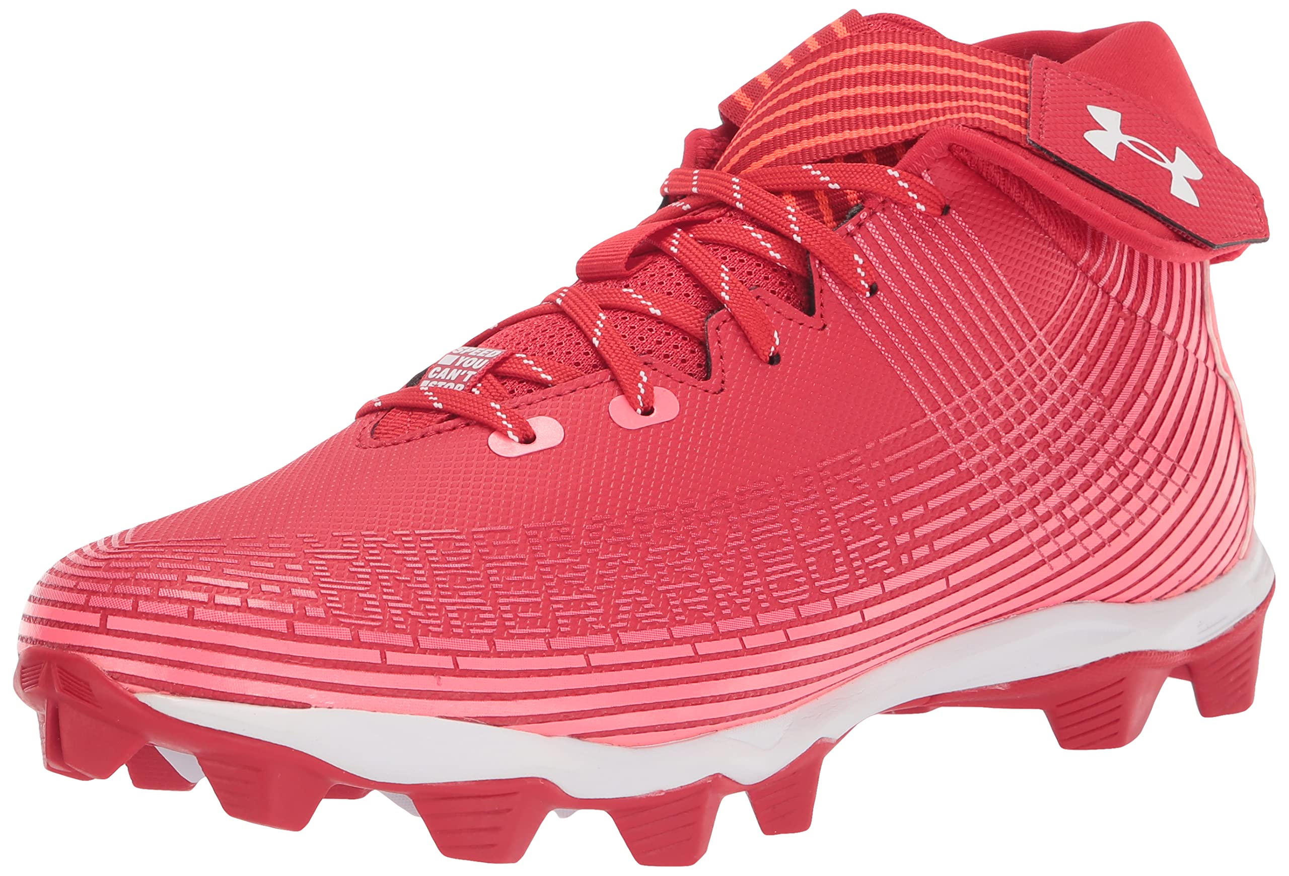 Under Armour Chaussures de Football Highlight Franchise pour Hommes, Rouge (601)/bêta, 9