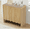 2 Wave Doors-Oak, variant on Wirrytor Wood Buffet Sideboard with 2 Wave Doors, Storage Cabinet with Adjustable Shelves for Living Room Dinning Room Kitchen, Walnut