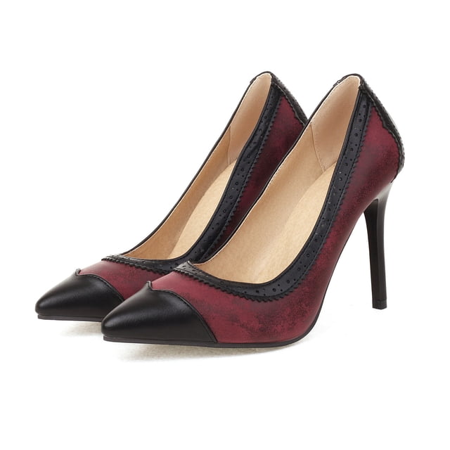 LSLJS Chaussures pour Femmes Sandales Vintage à Coutures Super High Heel Bout Pointu Escarpins Décontractés à Talons Aiguilles