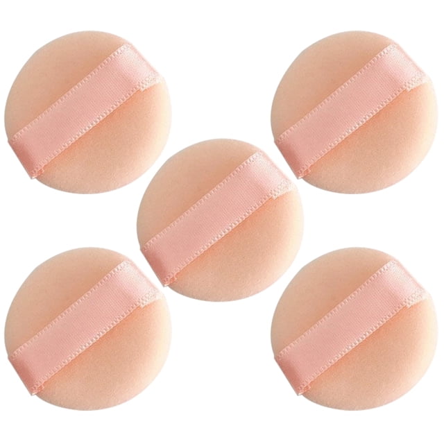 SHISUYAN 5pcs Mini Flocking Makeup Powder Puffs Body Powder Puffs Women Makeup Supplies
