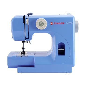 SINGER® M1000 Blue Portable Mending Machine, 4 Built-In Stitches, Free Arm, Accessories Included