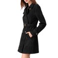 thumbnail image 4 of INSPIRE CHIC Manteau Trench à Revers Crantés à Double Boutonnage pour Femme, 4 of 7