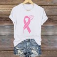 thumbnail image 1 of Blouses pour Femmes, Mode Féminine Imprimé Manches Courtes Blouse Drôle Col Rond T-Shirt Tops, 1 of 4