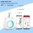 thumbnail image 3 of Mini Pocket Printer Portable Thermal Printer Machine Wireless BT Connection 203DPI for Picture Label DIY, 3 of 6