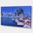 thumbnail image 2 of Cabanes de Pêcheurs en Hiver - Art Mural Moderne sur Toile, 2 of 4