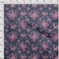 thumbnail image 4 of oneOone Polyester Spandex Dusty Blue Fabric Florals Fabric For Sewing Printed Craft Fabric By The Yard 56 Inch Wide, 4 of 4