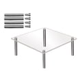 thumbnail image 2 of Cqxid Baking trays & trays Under $10 Clear Acrylic Cake Display Stand Square Metal Support Shelf, 2 of 5