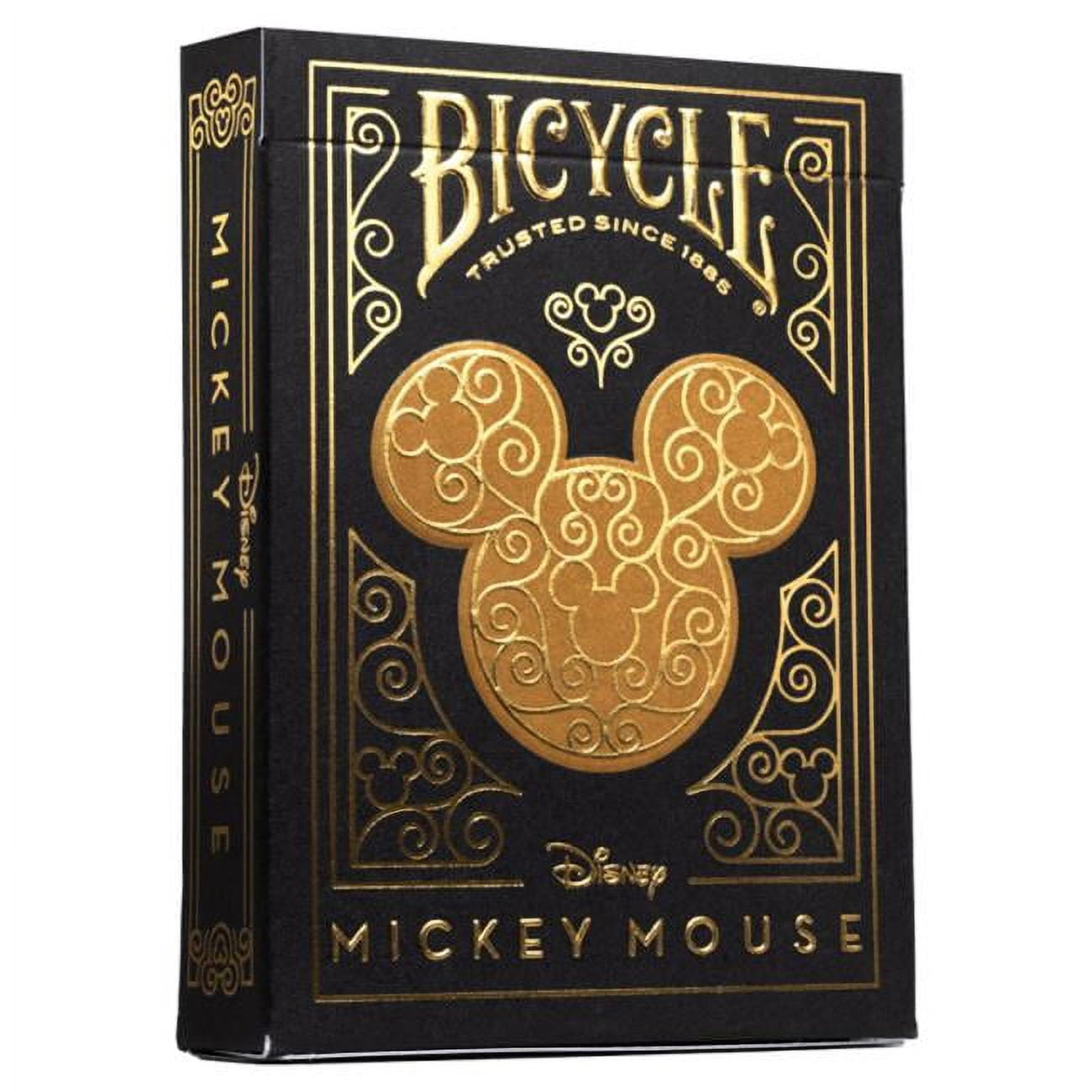Bicycle JKR10038680 Black & Gold Mickey Playing Cards