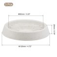 thumbnail image 2 of Unique Bargains 4.7' Plastic Round Waved Base Plant Pot Saucer Drip Tray, Gray 3 Pack, 2 of 5