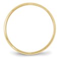 thumbnail image 2 of 10KY 2mm LTW Half Round Band Size 10.5 Size 10.5, 2 of 4