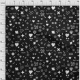 thumbnail image 4 of oneOone Polyester Spandex Black Fabric Doodle Craft Projects Decor Fabric Printed By The Yard 56 Inch Wide, 4 of 4