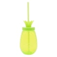 thumbnail image 1 of Gobelet en plastique vert ananas avec paille Mainstays, 1 pièce, 1 of 6
