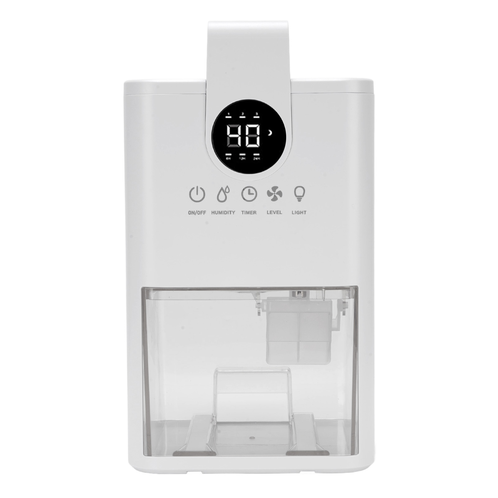 Small Dehumidifier, 1L Water Tank Auto Humidity Control 7 Colors LED Night Light with Timer 6H 12H 24H, Portable Dehumidifier for Bedroom Bathroom Closet