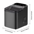 thumbnail image 2 of DFC Machine à Glaçons de Comptoir Auto-Nettoyante Portable avec Poignée et Glaçons 9 Pcs/6min 26lbs/24H, Performance Rapide et Durable, Parfaite pour les Réunions à Domicile et en Extérieur, 2 of 8