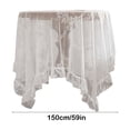 thumbnail image 2 of Lace Tablecloth Living Room TV Cabinet Dusts Cover Round Table Decorative Tablecloth Suitable For Multiple Situatiom Decorative Tablecloth, 2 of 6
