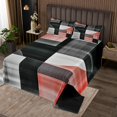 thumbnail image 2 of Erosebridal Geometry Coverlet Set King for Teens, Modern Minimalst Bedding Set, Rectangle Square Decor, 2 of 5