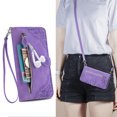 thumbnail image 1 of Case for iPhone 12/12 Pro Zipper Wallet Cover Lanyard Crossbody Neck Strap, 1 of 5