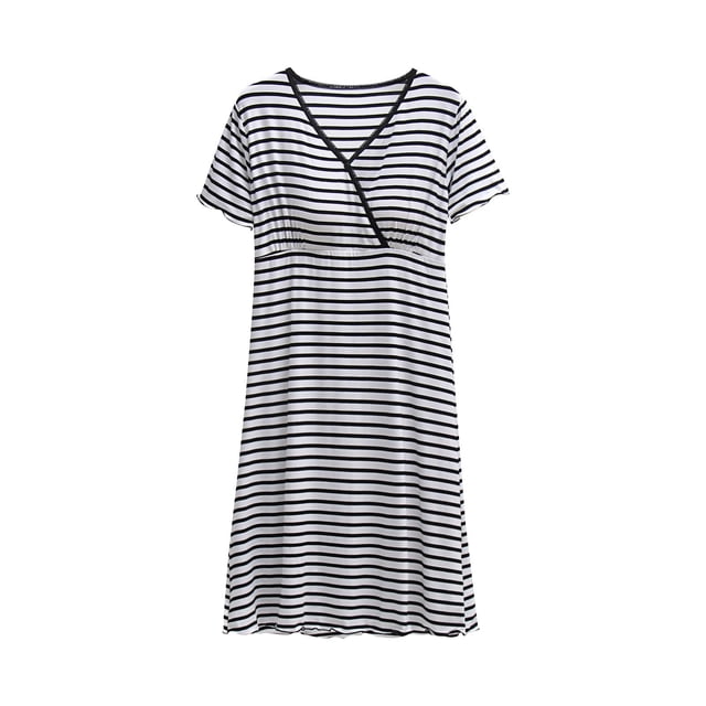 Tranfacy Robe de Maternité à Manches Courtes pour Femmes, Robe de Maternité Grande Taille, Robe de Maternité d'Allaitement à Imprimé à Manches Courtes, Col en V, Boutonnée, Robe d'Allaitement pour Femmes
