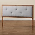 thumbnail image 1 of Baxton Studio Abner Light Gray and Brown Finished Wood Full Size Headboard, 1 of 9