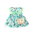 thumbnail image 1 of Vêtements pour Tout-Petites Filles Robe pour Tout-Petites Filles Imprimé Robe Bébé Sans Manches Débardeur Robe Mignonne Col Claudine Robe Princesse + Sac Cartable, 1 of 3