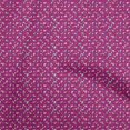 thumbnail image 1 of oneOone Viscose Chiffon Dark Magenta Fabric Colorful Dinosaur Cartoon Sewing Craft Projects Fabric Prints By Yard 42 Inch Wide, 1 of 5
