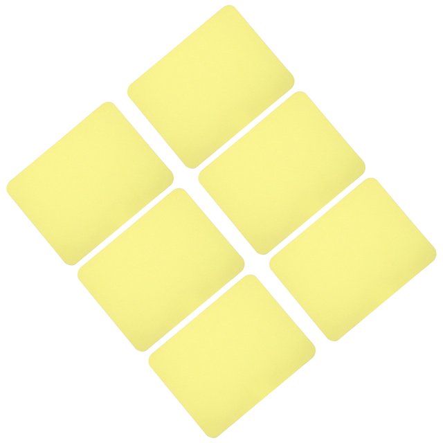 Uxcell 6 Pcs Iron on Patches Fabric Repair Patches for Clothes Light Yellow