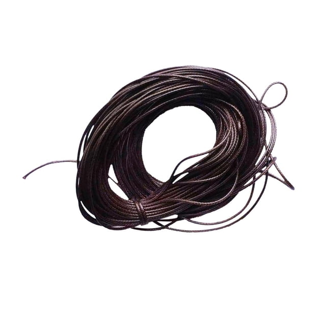 veasfak 10 M 1mm ed Cord String Thread for Bracelet Necklace DIY Jewelry Making Craft Deep coffee