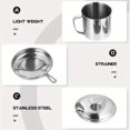 thumbnail image 4 of CNKOO 1Ensemble Ensemble de Filtres à Café Réutilisables en Acier Inoxydable Infuseur à Thé Passoire Pot de Rangement pour Huile de Cuisine Bacon Contenant à Gras Accessoire de Cafetière ZZZ, 4 of 6