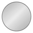 thumbnail image 2 of Kate and Laurel Caskill Framed Wall Mirror, 30 Inch Diameter, Charcoal Gray, Modern Circular Mirror for Wall Decor, 2 of 6