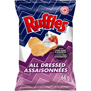 Ruffles All Dressed Potato Chips 66g bag