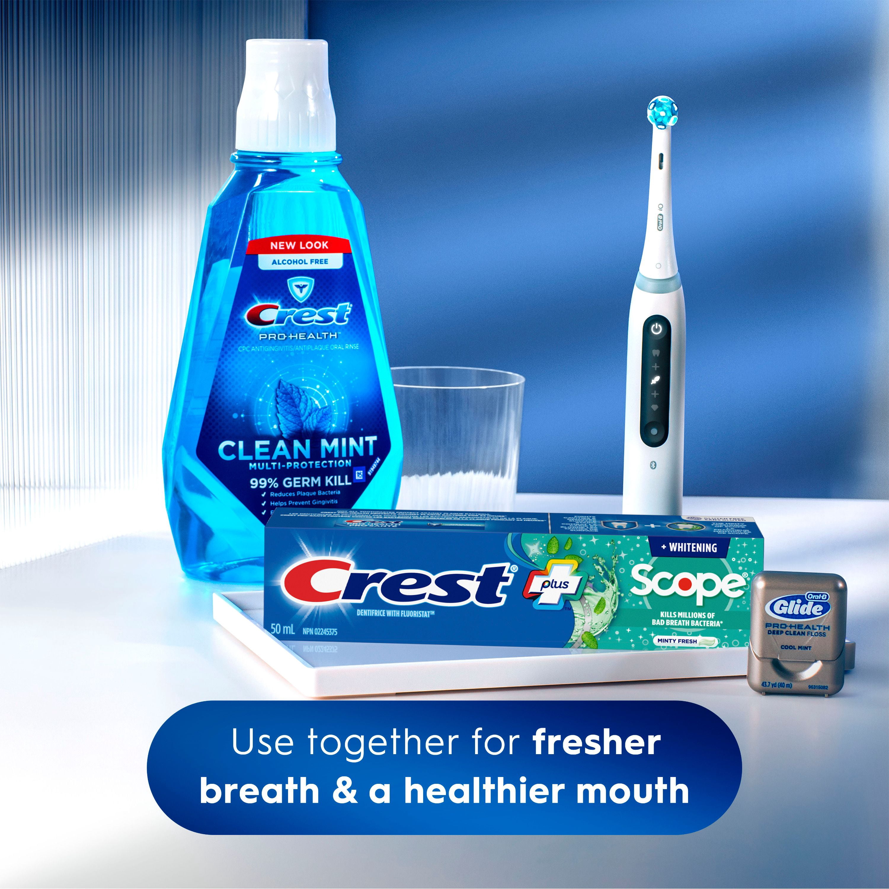 Dentifrice Crest blanchissant plus Scope, Menthe fraîcheur, 50mL