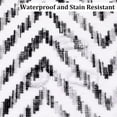 thumbnail image 4 of Twister.CK Washable 9' x 12' Vintage Striped Area Rug, Soft Living Room Rug Stain Resistant Indoor Carpet Non Slip Low Pile Floor Cover for Bedroom Dining Room, Gray, 4 of 9