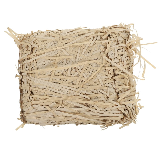 MLINS 100g Crinkle Cut Paper Shred Filler for Gift Wrapping & Basket Filling (Light Coffee)