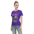 thumbnail image 4 of Women's Basic Short Sleeve T-Shirt Attacking Giant Mikasa Ackerman, 4 of 6