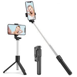 PINHEN Selfie Stick, 30 Support de trépied de téléphone de Inch portable extensible avec télécommande sans fil et support de téléphone compatible avec iPhone Téléphone Android pour Selfie, Enregistrement vidéo, Photo