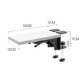 thumbnail image 4 of Langgg Wood Computer Arm Rest for Desk Folding Computer Desk Extender for Desk White, 4 of 8