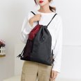 thumbnail image 3 of Riwcyla Gym Sack with Earphones Jack Drawstring -resistant Drawstring Bucket Bag Sack for Adults Teenagers, 3 of 6