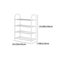 thumbnail image 3 of Shoe Racks Shelves,Shoe Rack Organizer,4-Tier Stackable Shoe Rack Storage Organizer,for Bedroom Closet,Entryway,Sturdy Shoe Rack for Closet,Garage & Corridor,Stackable Shoe Rack for Entryway, 3 of 8