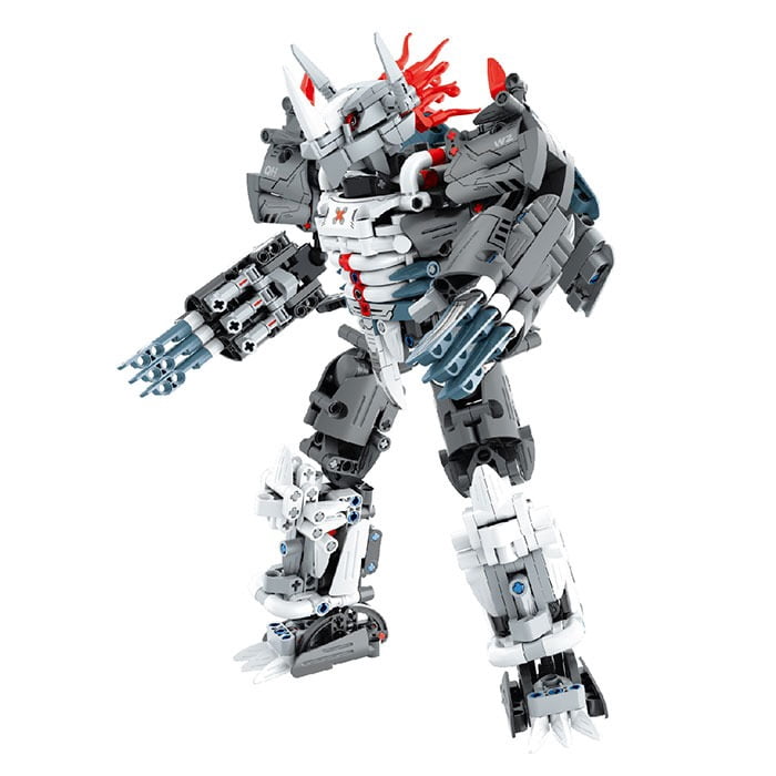 Rhino Warrior Premium Building Block Kit | 965 Pieces | Educational STEM Toy for Ages 6+ | Enhance Creativity & Motor Skills