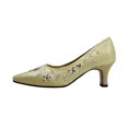 thumbnail image 3 of FLORAL Fern Women's Wide Width Dress Slip-On Satin Pumps, 3 of 6