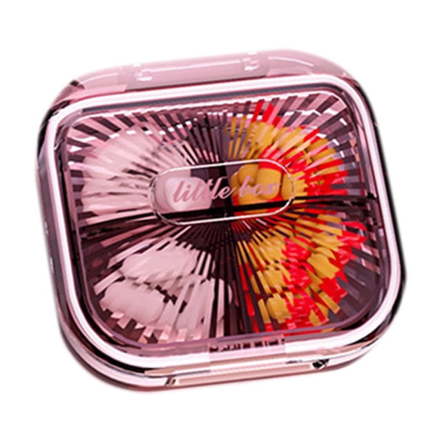 Petits Contenants de Rangement, Boîte Transparente Étanche Portable à Compartiments Divisés avec Rembourrage à l'Épreuve pour l'Organisation