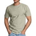thumbnail image 1 of Diufon Mens Shirts Casual Business Short Sleeve Button Up Lapel Tops Solid Color Basic Vacation Golf Top, 1 of 8