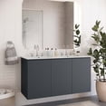 thumbnail image 1 of Modway Bryn 48" Wall-Mount Double Sink Bathroom Vanity in Gray White, 1 of 9