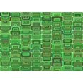 thumbnail image 1 of Ahgly Tapis Rectangulaire Lavable en Machine Intérieur Transitionnel Vert Néon, 3 Pieds x 5 Pieds, 1 of 7