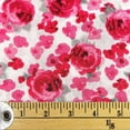 thumbnail image 1 of FABRIC CREATIONS blanc rose Painted Roses fat quarter 45 × 53 cm (18 × 21 in), 18x21, 1 of 2