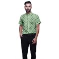 thumbnail image 1 of BESTMAN Slim Fit Shirts For Men Button Down Short Sleeve Printed Shirts For Boys, 1 of 5