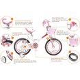 thumbnail image 4 of RoyalBaby Vélo pour Fille Princesse 14 Pouces avec Roues Stabilisatrices, Jenny/blanc Rose, 4 of 12